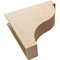 Ekena Millwork 7"W x 28"D x 28"H Thin Garner Rough Cedar Woodgrain TimberThane Corbel, Primed Tan CORUR07X28X28GARRCPR - alternate 3